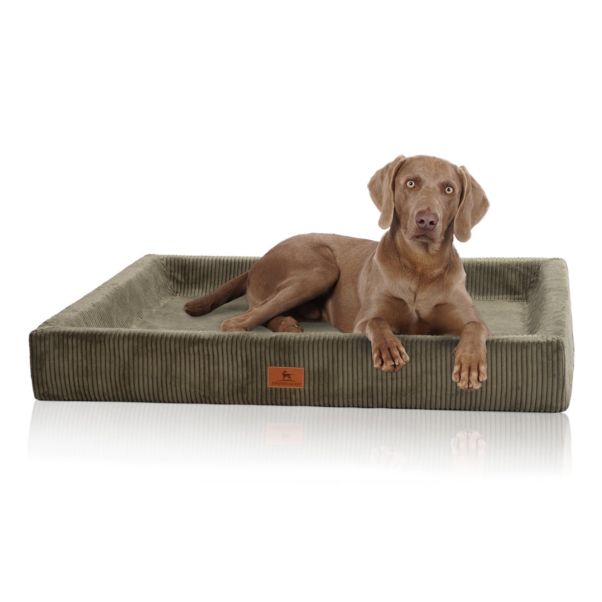 Knuffelwuff orthopädisches Hundebett aus Cord mit Handwebcharakter Santiago