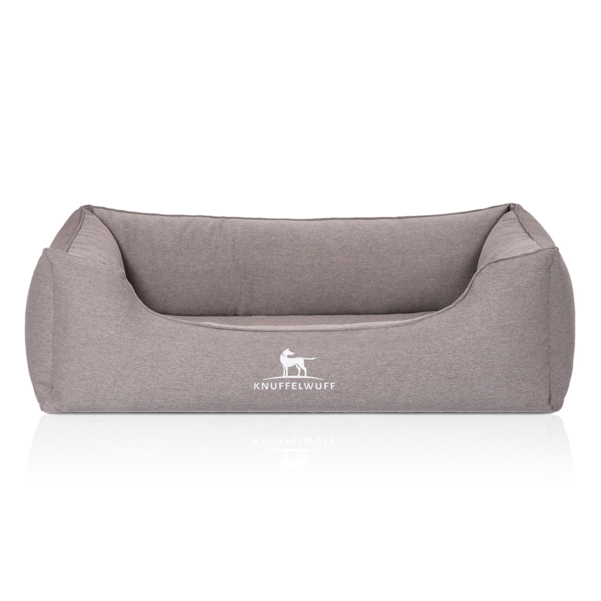 Knuffelwuff Orthopädisches Hundebett Leano aus Velours mit Handwebcharakter