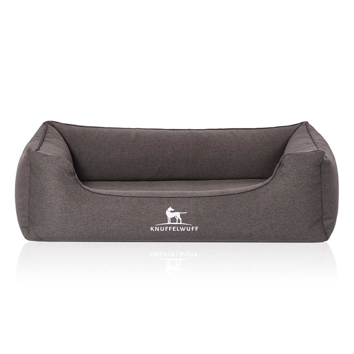 Knuffelwuff Orthopädisches Hundebett Leano aus Velours mit Handwebcharakter