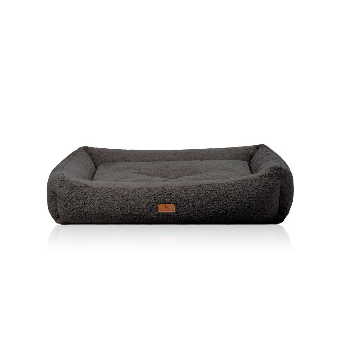 Knuffelwuff orthopädisches Hundebett Matteo mit Memory-Foam Schaumstoffflocken aus kuschligem Teddy Material