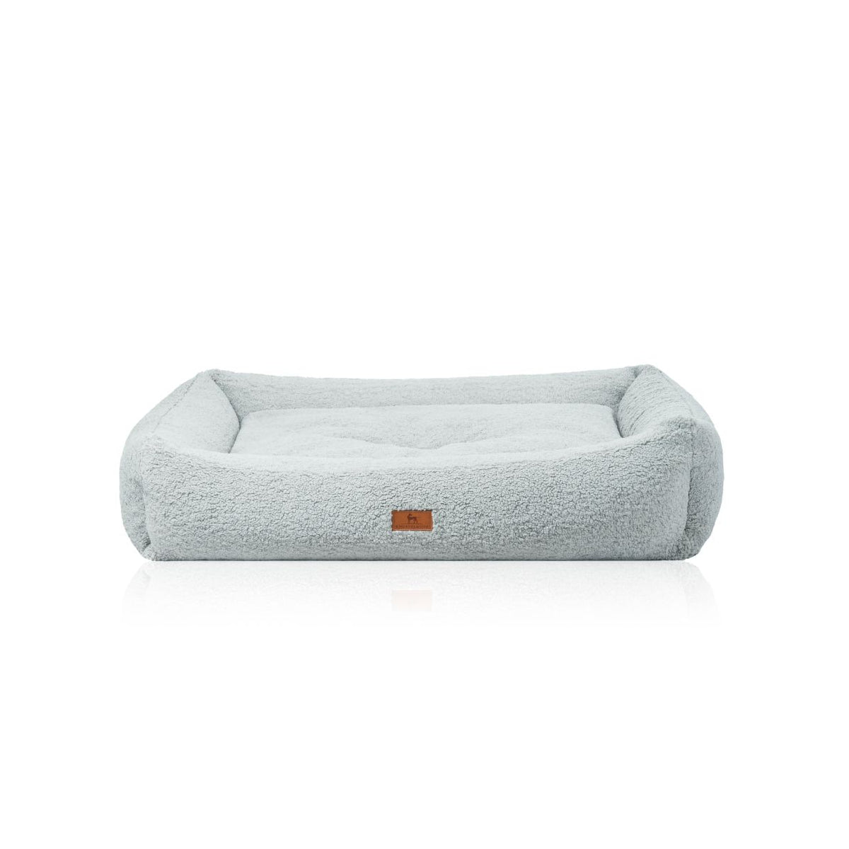 Knuffelwuff orthopädisches Hundebett Matteo mit Memory-Foam Schaumstoffflocken aus kuschligem Teddy Material