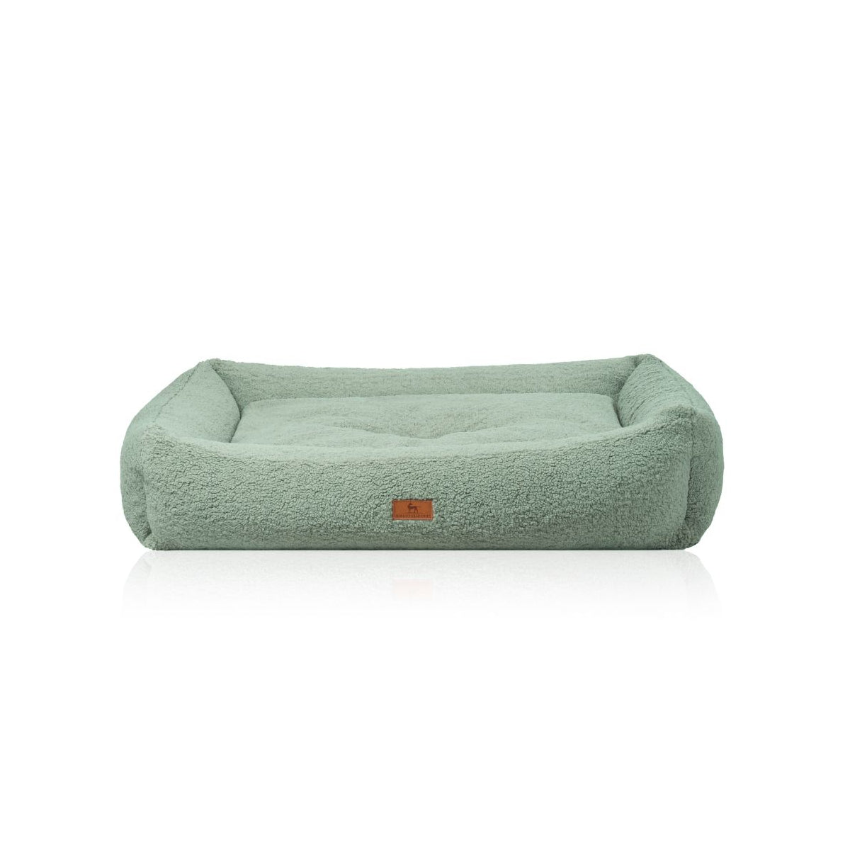 Knuffelwuff orthopädisches Hundebett Matteo mit Memory-Foam Schaumstoffflocken aus kuschligem Teddy Material
