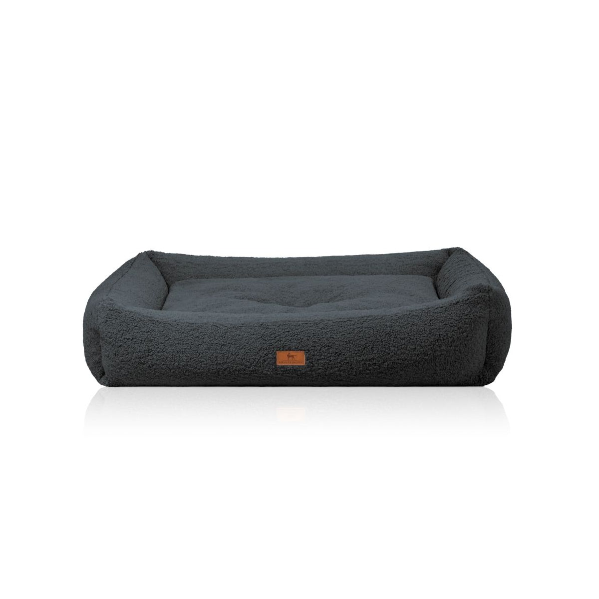 Knuffelwuff orthopädisches Hundebett Matteo mit Memory-Foam Schaumstoffflocken aus kuschligem Teddy Material