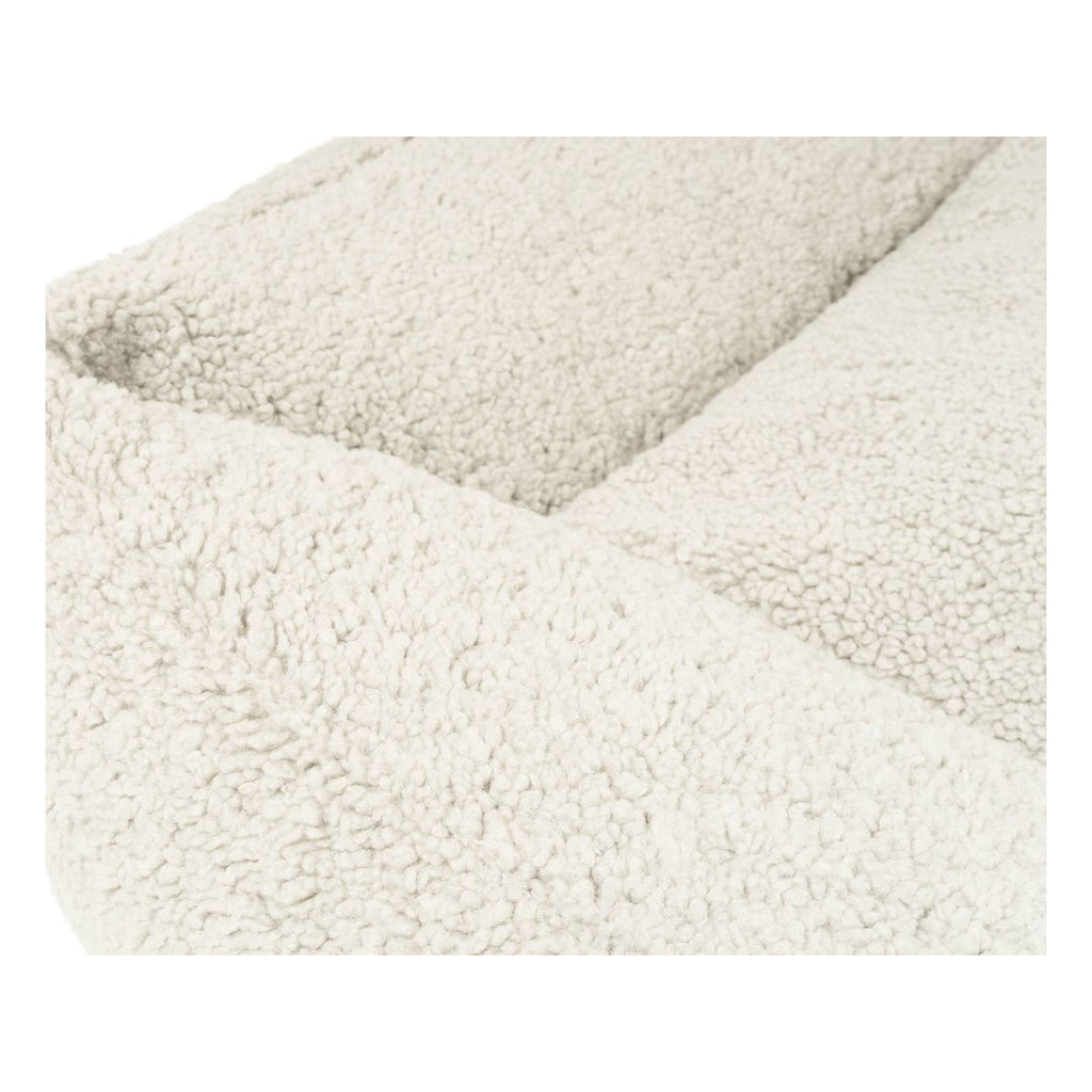 Knuffelwuff orthopädisches Hundebett Matteo mit Memory-Foam Schaumstoffflocken aus kuschligem Teddy Material
