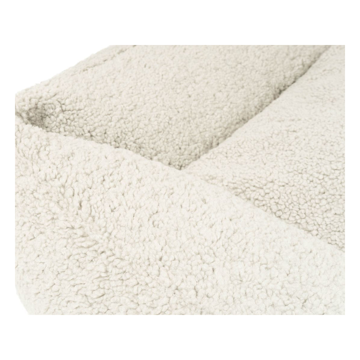 Knuffelwuff orthopädisches Hundebett Matteo mit Memory-Foam Schaumstoffflocken aus kuschligem Teddy Material