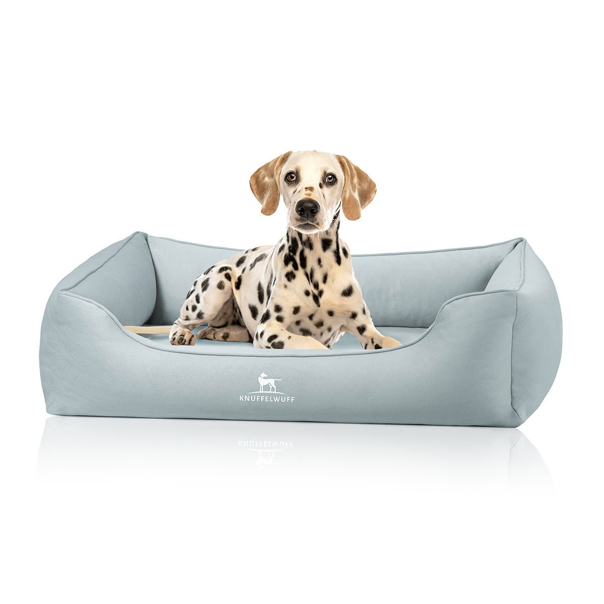 Knuffelwuff orthopädisches Hundebett Oliver aus pflegeleichtem Easy Clean Stoff in Wildlederoptik