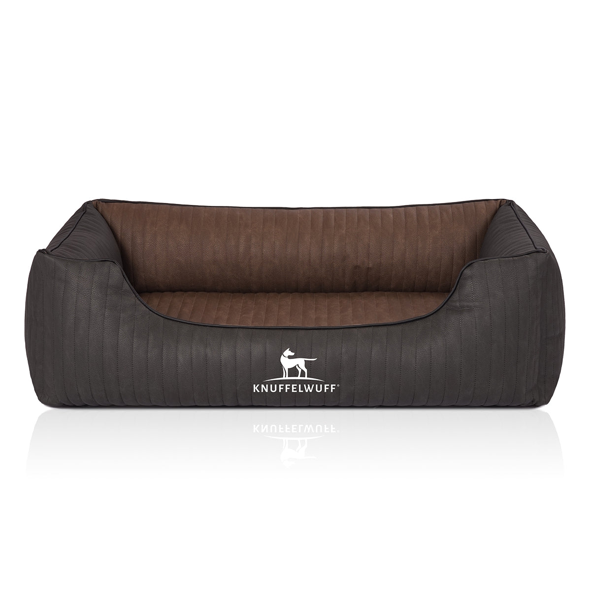 Knuffelwuff Orthopädisches Hundebett Outback aus laser-gestepptem Kunstleder