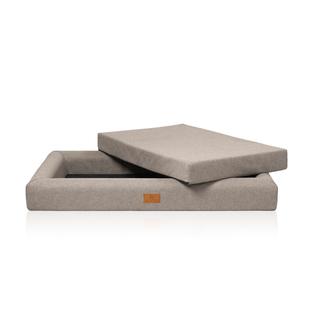 Knuffelwuff orthopädisches Hundebett Tiva aus pflegeleichtem Easy Clean Stoff mit Handwebcharakter