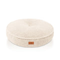 Knuffelwuff orthopädisches rundes Hundebett Tivano mit Memory-Foam Schaumstoffflocken aus kuscheligem Teddy Material