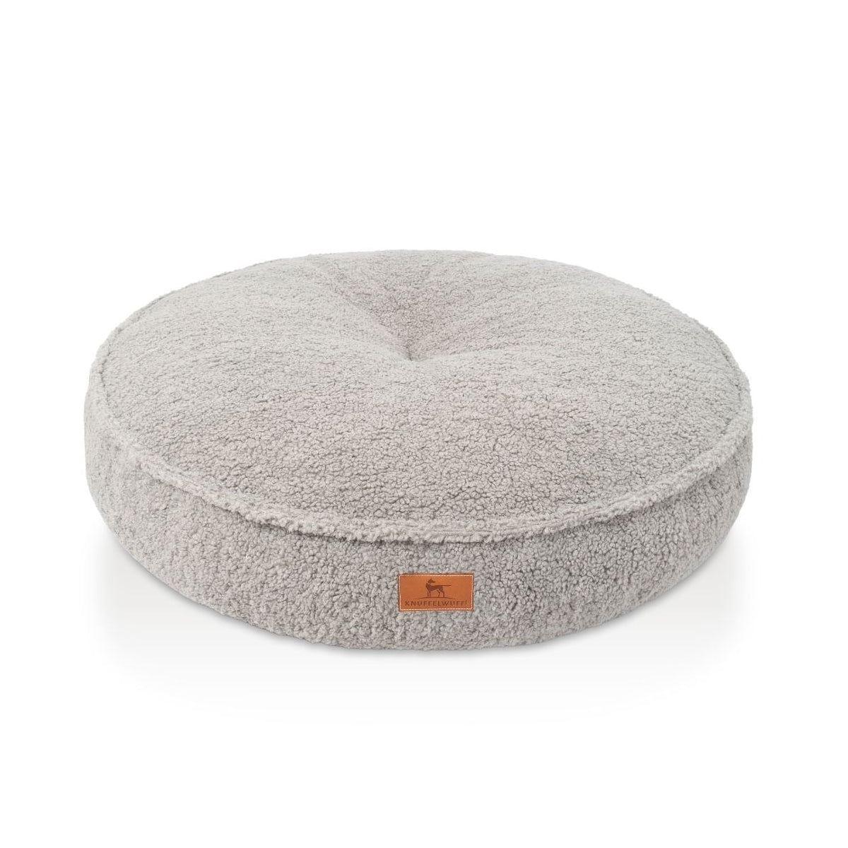 Knuffelwuff orthopädisches rundes Hundebett Tivano mit Memory-Foam Schaumstoffflocken aus kuscheligem Teddy Material