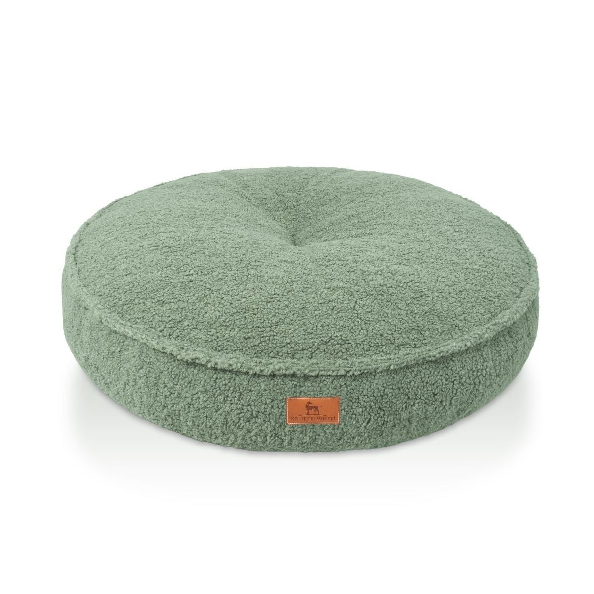 Knuffelwuff orthopädisches rundes Hundebett Tivano mit Memory-Foam Schaumstoffflocken aus kuscheligem Teddy Material
