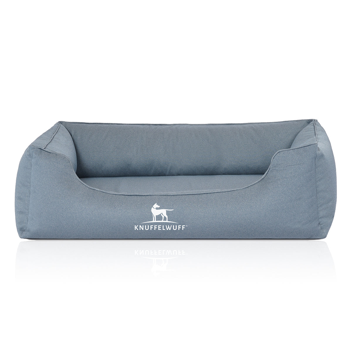 Knuffelwuff Orthopädisches Wasserabweisendes Hundebett Leon aus Velours mit Handwebcharakter