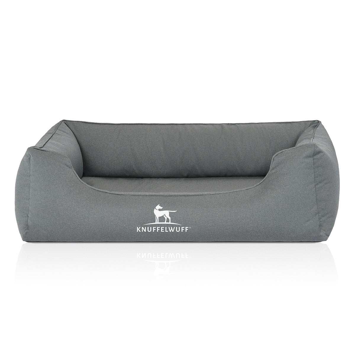 Knuffelwuff Orthopädisches Wasserabweisendes Hundebett Leon aus Velours mit Handwebcharakter