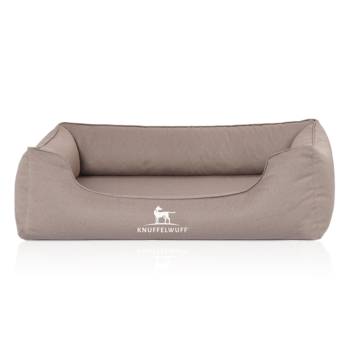 Knuffelwuff Orthopädisches Wasserabweisendes Hundebett Leon aus Velours mit Handwebcharakter