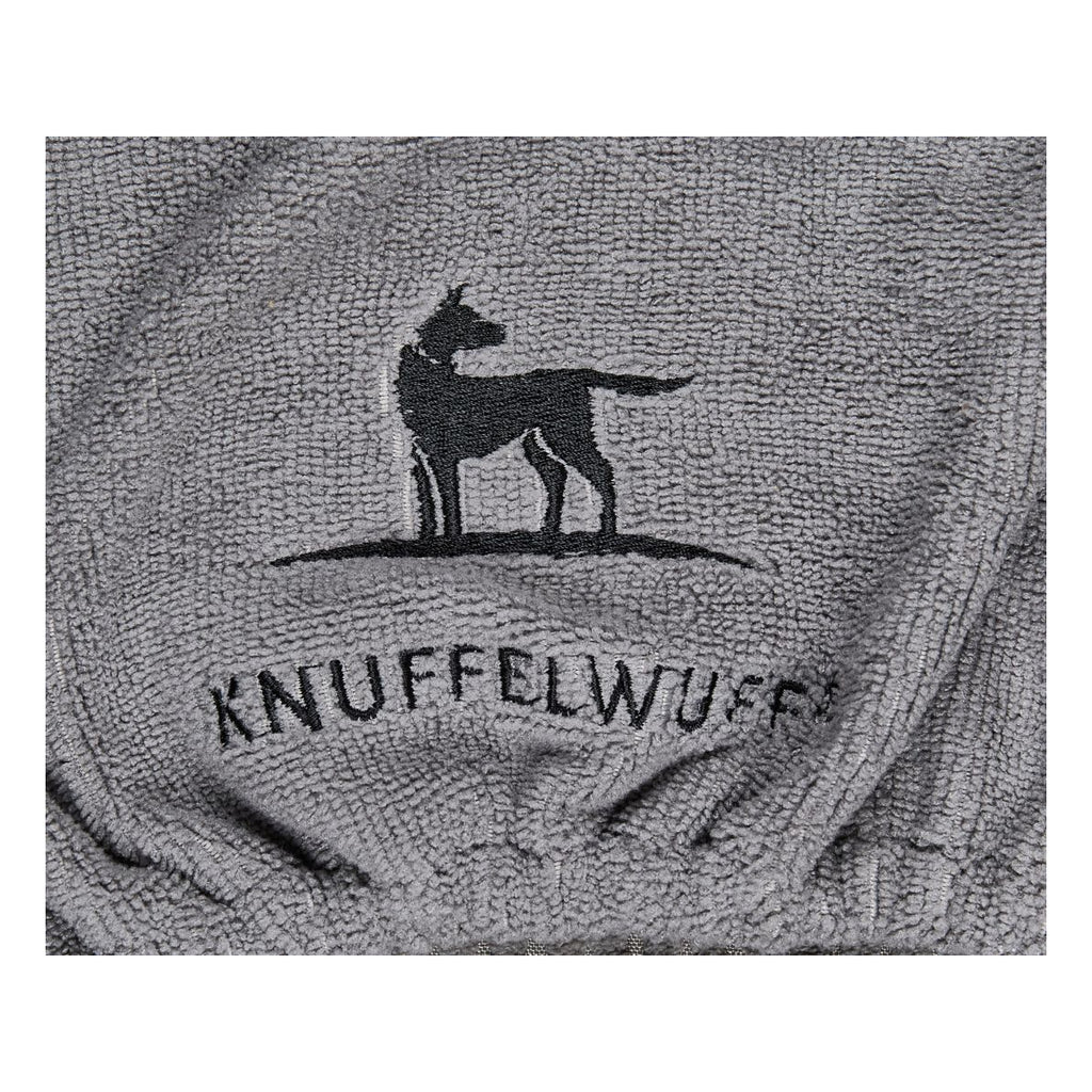 Knuffelwuff saugstarkes Hundehandtuch aus Mikrofaser mit praktischen Handtaschen
