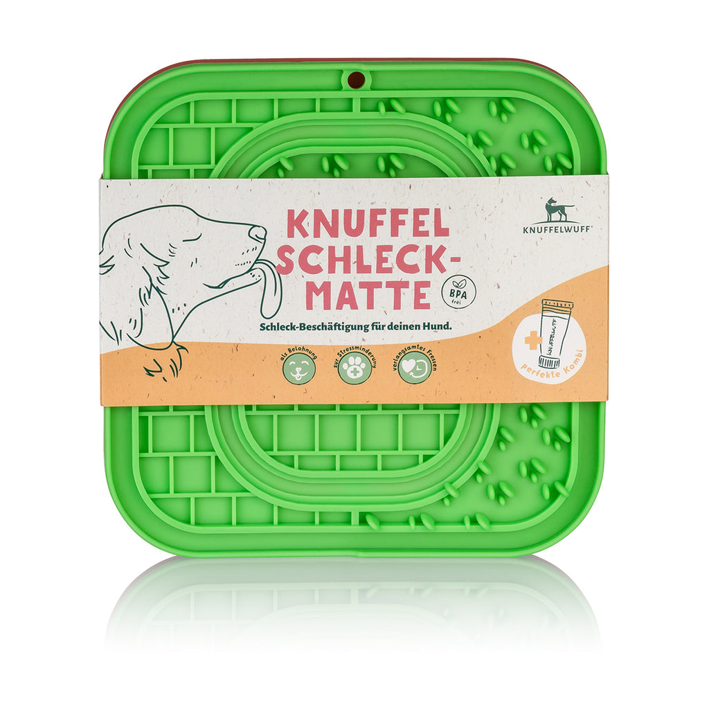 Knuffelwuff Schleckmatte Doppelpack mit Saugnapf