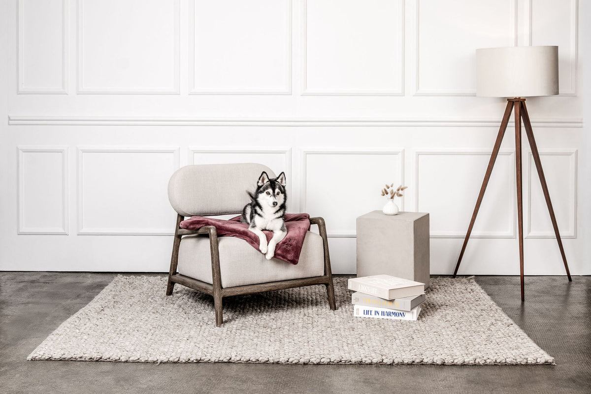 Hundedecke Emma Weinrot