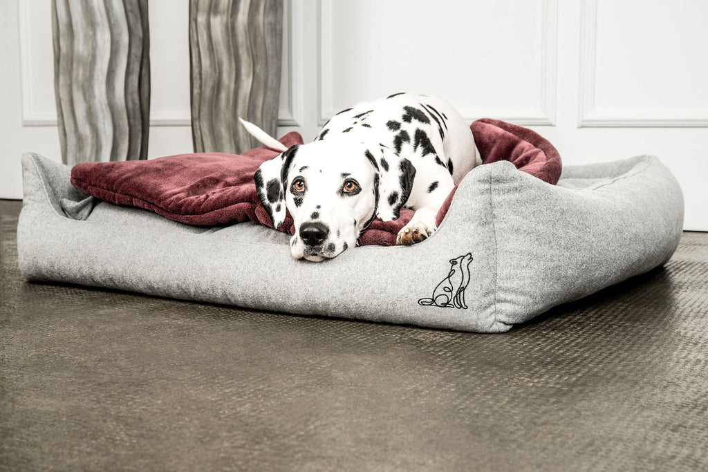 Hundedecke Emma Weinrot
