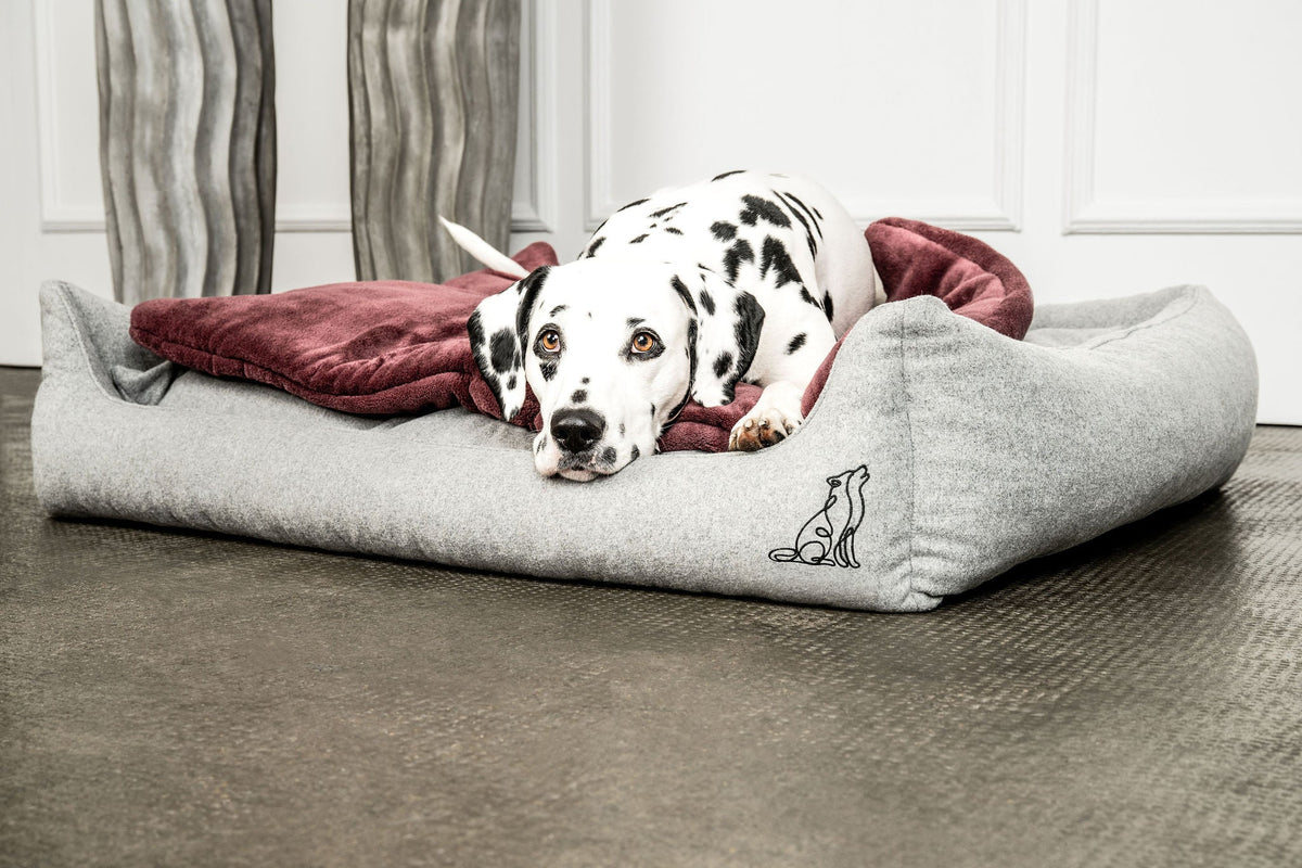 Hundedecke Emma Weinrot