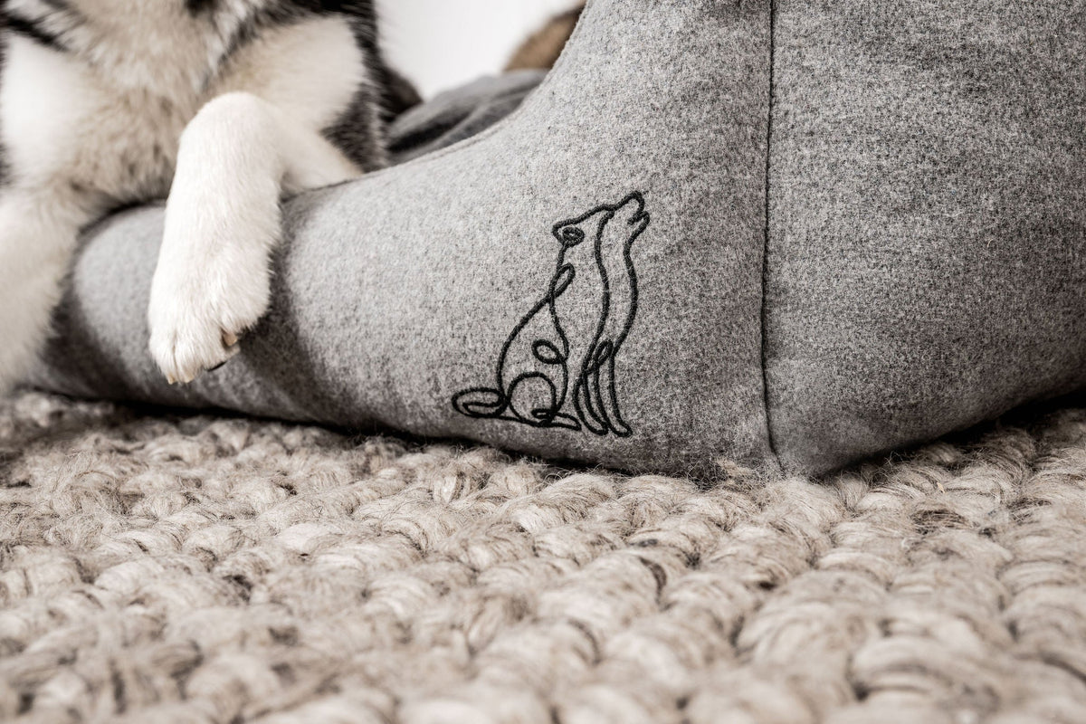 Hundebett Belle Hellgrau