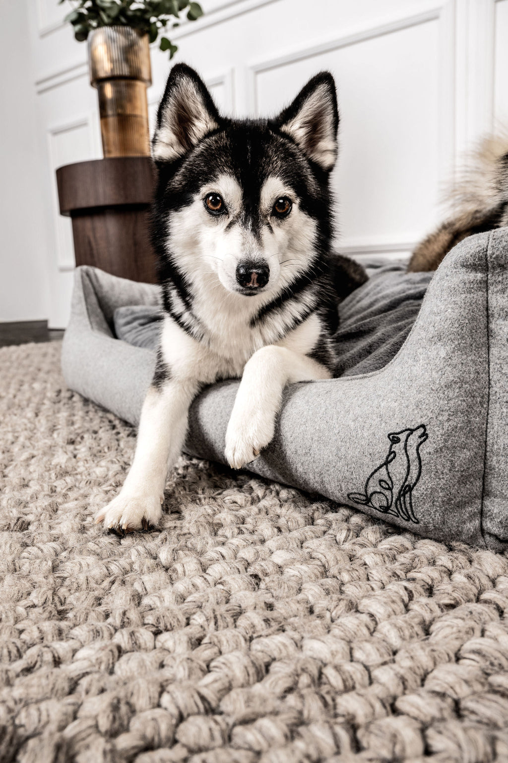 Hundebett Belle Hellgrau