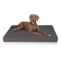 Orthopädische Hundematte Nantucket aus Velours mit Handwebcharakter
