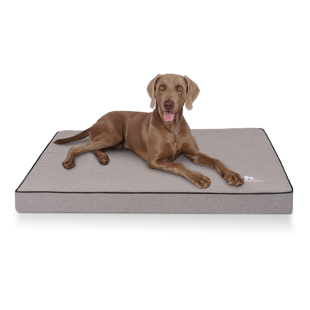Orthopädische Hundematte Nantucket aus Velours mit Handwebcharakter