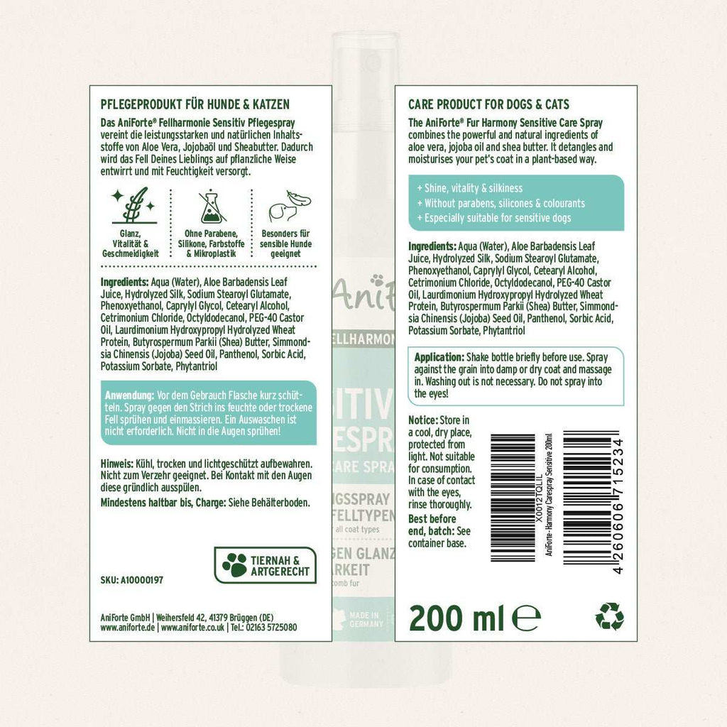 AniForte Fellharmonie Pflegespray Sensitiv – Herstellerbild 6