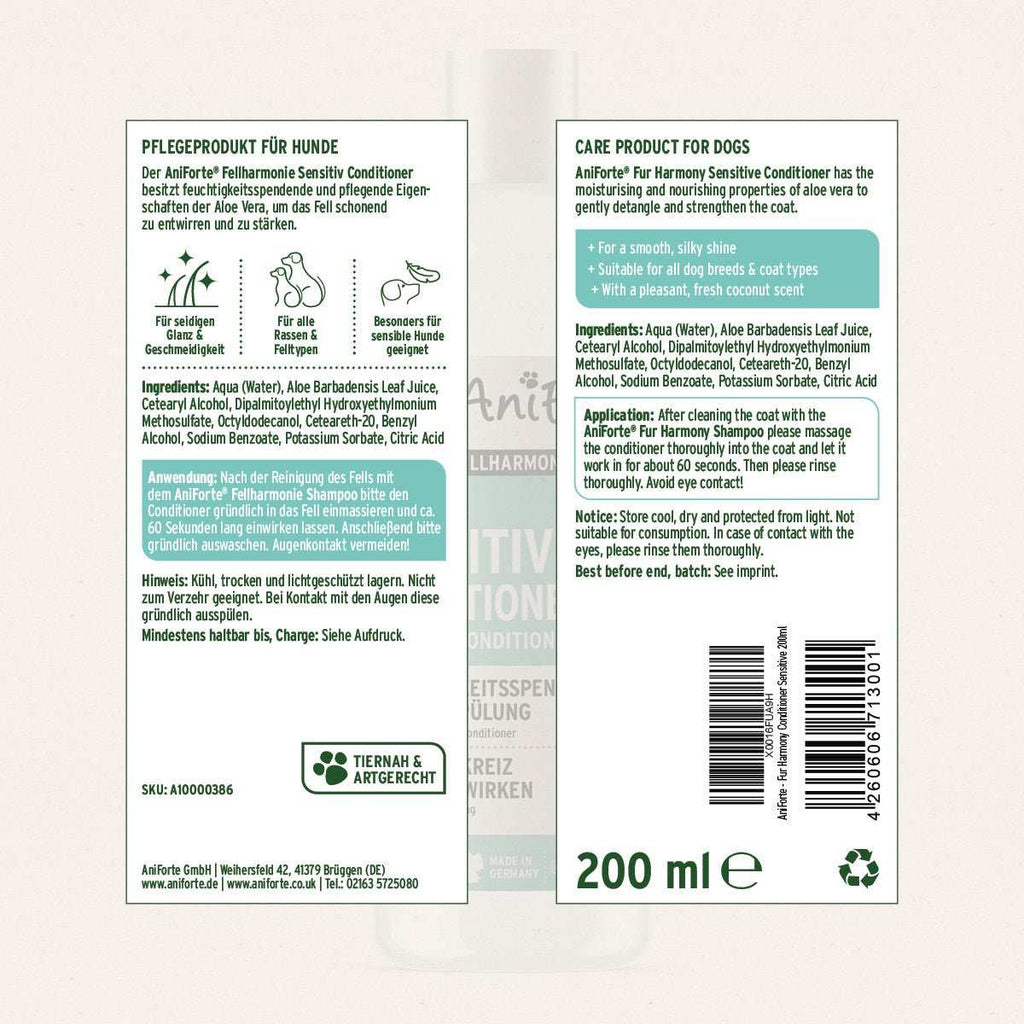 AniForte Fellharmonie Conditioner Sensitiv – Herstellerbild 7