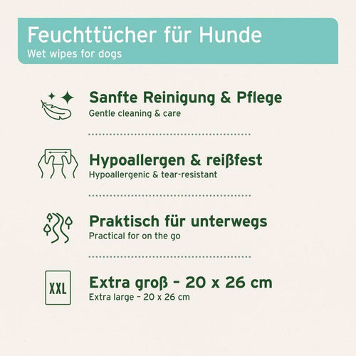 AniForte Pflegetücher Aloe Vera 100 Stück – Herstellerbild 2