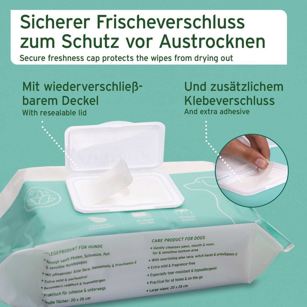 AniForte Pflegetücher Aloe Vera 100 Stück – Herstellerbild 6